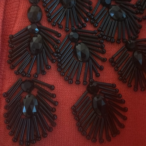 MILLY beaded cardigan size M - Picture 4 of 12